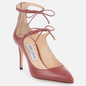 Jimmy Choo Sage 85 Vintage Rose Leather Pump